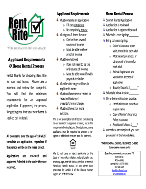 Rental Application Form