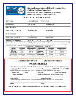 HUPAC Contribution Form