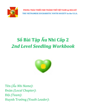 2nd Level Seedling Workbook