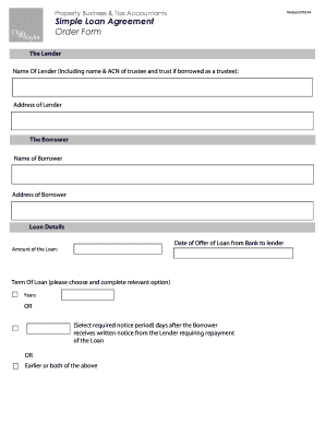 Simple Loan Agreement