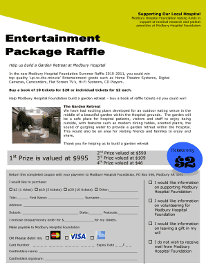 Modbury Hospital Foundation Summer Raffle