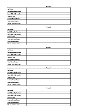 Health Insurance Consultation Form
