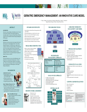 Geriatric Emergency Management Care Model
