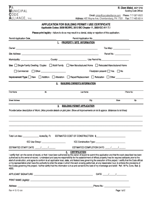 Pennsylvania Building Permit Application