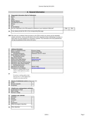 Common Data Set 2014-2015