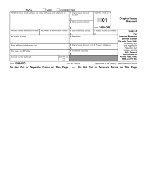 Form 1099-OID 2001
