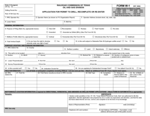Texas Drilling Permit Application