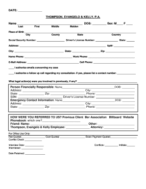 Adoption Intake Form