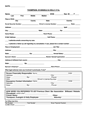 Modification/Enforcement Intake Sheet