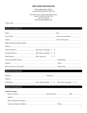 Client Registration Form