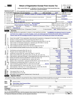 Form 990 Return of Organization Exempt From Income Tax