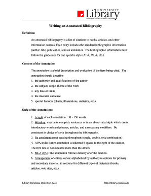 Annotated bibliography example apa 7th edition picture