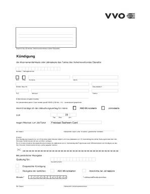 Kündigung der Abonnementfahrkarte