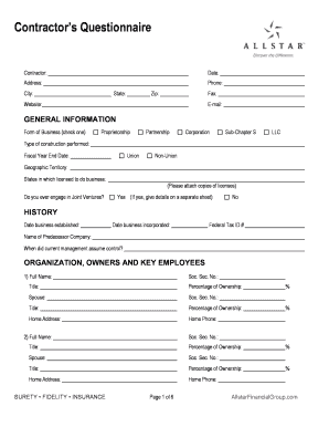 Contractor's Submission Guide