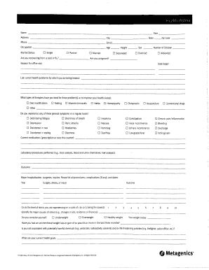 Food & Lifestyle Journal Template