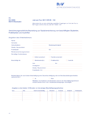 Versicherungsrechtliche Beurteilung zur Sozialversicherung von beschäftigten Studenten, Praktikanten und Aushilfen