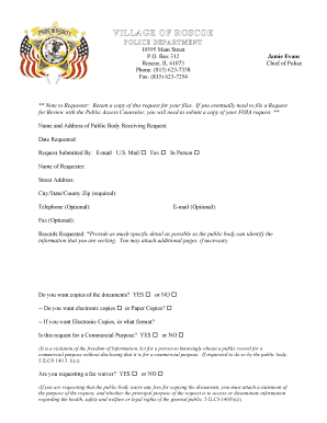 Illinois FOIA Request Form