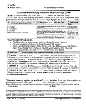 Advance Beneficiary Notice of Noncoverage