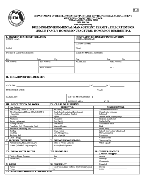 Florida Building Permit Application