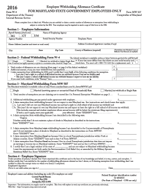 fillable w 4 form 2016 download finance templates from finance mw 507 form 2016