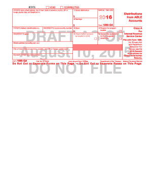 IRS Form 1099-QA Draft
