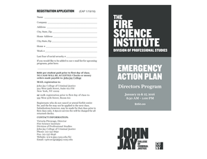 Sample letter of reinstatement after leave - EMERGENCY ACTION PLAN - John Jay College of - jjay cuny