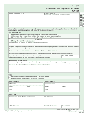 Request for Medical Certificate from Clinical Function