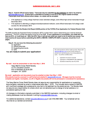 NMCRS Education Assistance Program Application