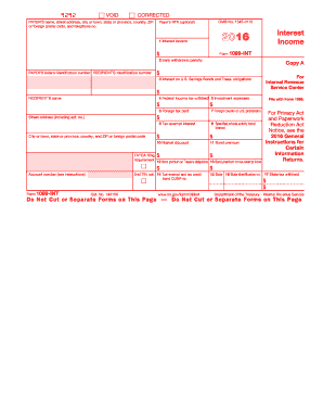 IRS Form 1099-INT