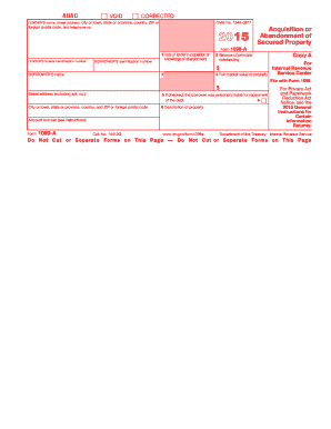 IRS Form 1099-A
