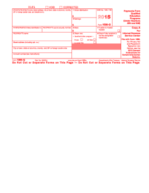 IRS Form 1099-Q 2015