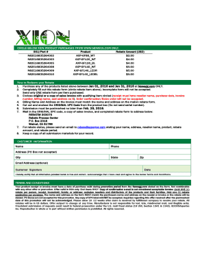 Axpertec Product Rebate Form