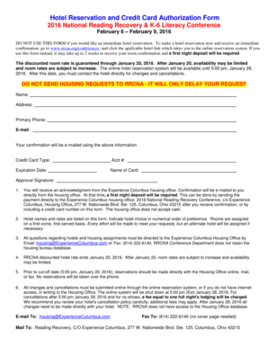 Hotel Reservation Form - Reading Recovery - readingrecovery