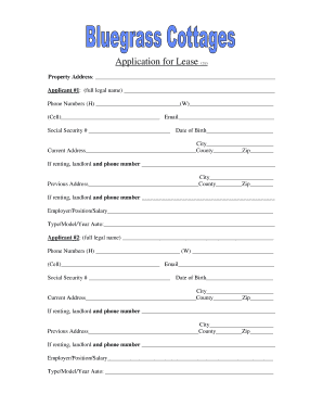 Application for Lease