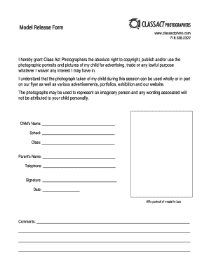 Model Release Form