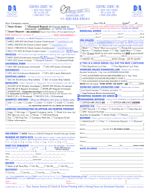 Fortune Forms Order Form
