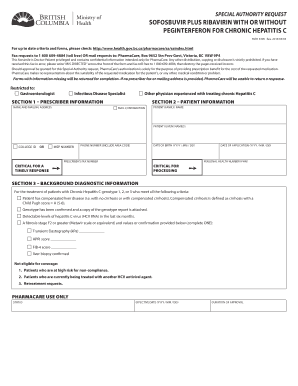 Special Authority Request for Hepatitis C Treatment
