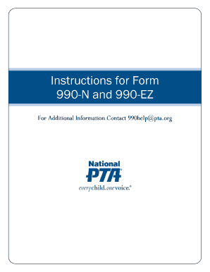 Form 990-N and 990-EZ Instructions