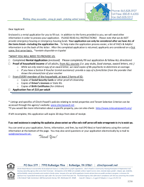 Rental Application