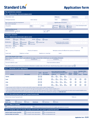 Health Insurance Application Form