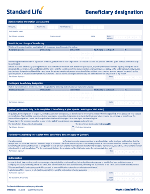 Beneficiary Designation Form