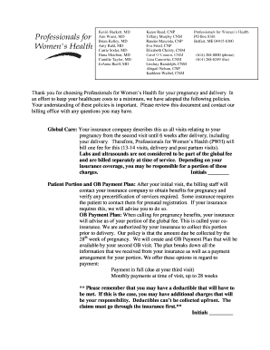 Pregnancy Billing Policy