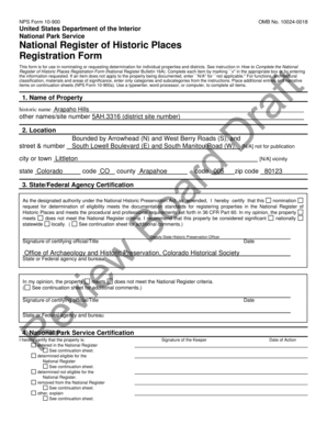 National Register of Historic Places Registration Form