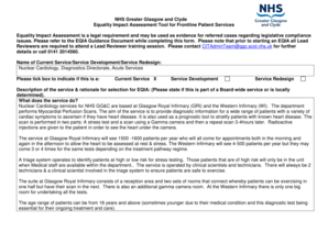 Equality Impact Assessment Tool for Frontline Patient Services