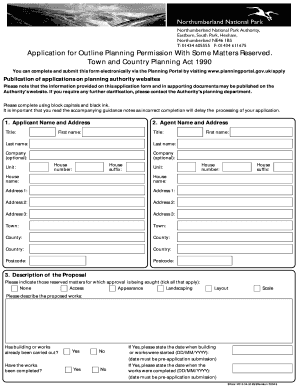 Outline Planning Permission Application