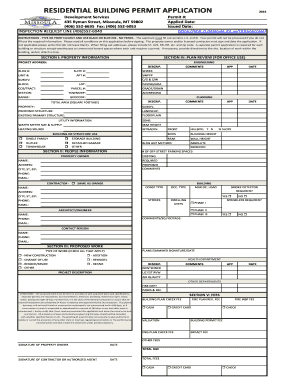 Residential Building Permit Application