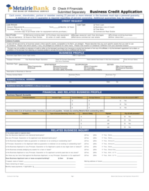 Business Credit Application