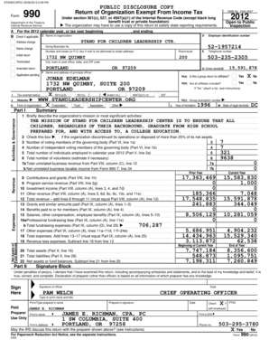Form 990 2012