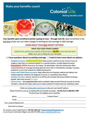 Benefits Enrollment Form