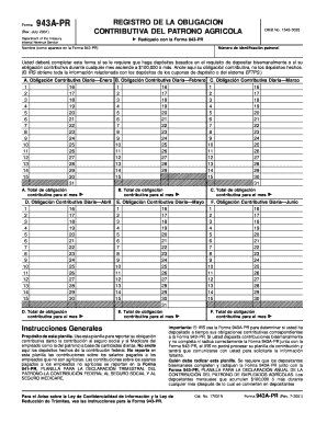 Forma 943A-PR REGISTRO DE LA OBLIGACION CONTRIBUTIVA DEL PATRONO AGRICOLA